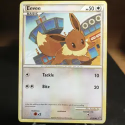 Eevee 47/90 LP/NM Undaunted HGSS HeartGold and SoulSilver & Pokemon TCG Card HS - Image 1