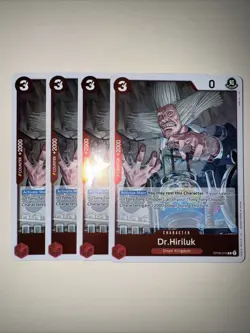 OP08-016 Dr.Hiriluk X4 Playset English One Piece TCG Card : OP08: Two Legends - Image 1