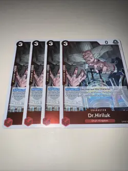 OP08-016 Dr.Hiriluk X4 Playset English One Piece TCG Card : OP08: Two Legends - Image 4
