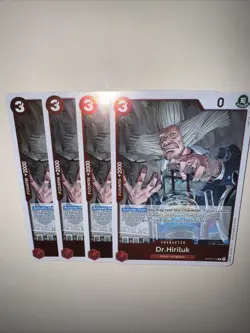 OP08-016 Dr.Hiriluk X4 Playset English One Piece TCG Card : OP08: Two Legends - Image 5