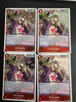 4x OP08-015 Dr Kureha R Playset- One Piece Card Game - Two Legends English M/NM - Image 1