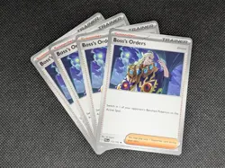 Boss's Orders Ghetsis 172/193 4x Paldea Evolved Playset Rare Pokemon Card NM - Image 1