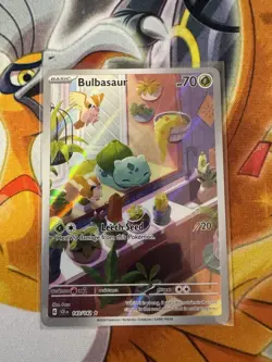 Pokemon TCG Bulbasaur Illustration Card Stellar Crown 143/142 NM/M Condition - Image 1