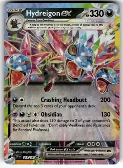 Hydreigon ex 119/191 SV08: Surging Sparks NM Pokemon Card TCG - Image 1
