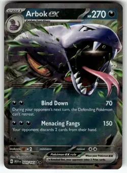 Arbok ex 024/165 SV: Scarlet & Violet 151 NM Pokemon Card TCG - Image 1