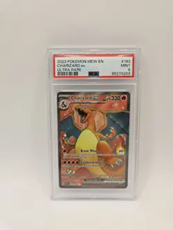 Pokemon Card Charizard EX 183/165 Pokemon 151 PSA 9 Ultra Rara Mint ENG - Image 1