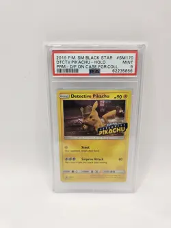 Pokemon Card Detective Pikachu SM170 Detective Pikachu PSA 9 Stamped Mint ENG - Image 1