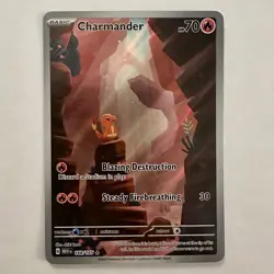 Pokemon TCG Charmander SV-151 SIR Holo Illustration Rare Card 168/165 - Image 1