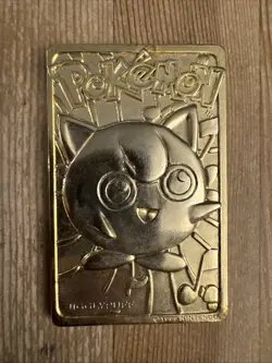 Jigglypuff 24k Gold Plated -Pokemon Trading Card - No Pokeball PLAYED - Image 1