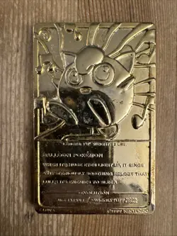 Jigglypuff 24k Gold Plated -Pokemon Trading Card - No Pokeball PLAYED - Image 2