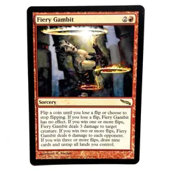 Fiery Gambit NM Mirrodin Rare MTG See Photos Magic the Gathering - Image 1
