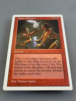Game of Chaos-MTG 5th Edition Regular-LP EX-Vintage Magic the Gathering - Image 3