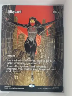 MTG - Silkguard - Borderless Mythic #37 - Marvel Universe Eternal - Image 1