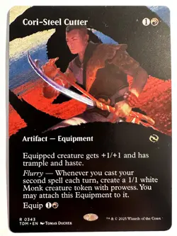Cori-Steel Cutter (Borderless) Normal R Tarkir: Dragonstorm 343 NM - Image 1