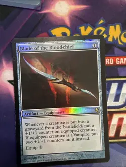 Blade of the Bloodchief Zendikar Rare MP Magic: The Gathering 196 Foil - Image 1