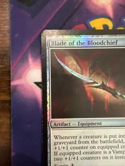Blade of the Bloodchief Zendikar Rare MP Magic: The Gathering 196 Foil - Image 5
