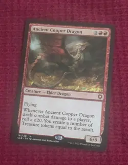 Ancient Copper Dragon Magic: The Gathering/Commander Legends NM FREE SHIPPING - Image 1