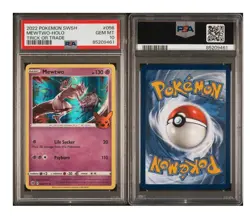 2022 Pokemon SWSH Mewtwo-Holo - Trick or Trade - PSA 10 GEM MINT #056 Mewtwo - Image 3