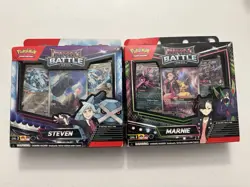 Rival Battle Deck Marnie/Steven w/ Promos - New/Sealed Set Of 2 - Image 1