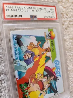 1998 CHARIZARD VS. Team Rocket #89 PSA 10 Gem Mint P.M. Japanese Bandai Pokemon - Image 1