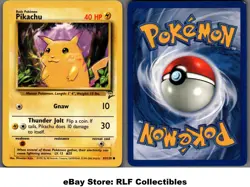 2000 Pokemon, Base Set 2, #87/130 Pikachu, Common - Image 1