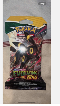 Nintendo Pokemon TCG Sword & Shield Evolving Skies booster pack - Image 1