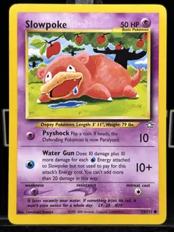 Slowpoke 73/111 Neo Genesis Regular Common 2000 WOTC Pokemon TCG NM - Image 3