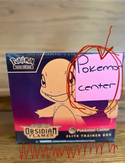 Pokemon TCG Obsidian Flames Pokemon Center Exclusive Elite Trainer Box Sealed - Image 1