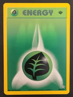 Pokemon GRASS ENERGY 108/111 1st Edition Neo Genesis - Near Mint 🍒 - Image 4