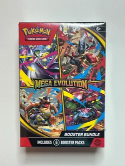 Pokemon TCG Mega Evolution Booster Bundle (6 Packs) *NEW & SEALED* - Image 1