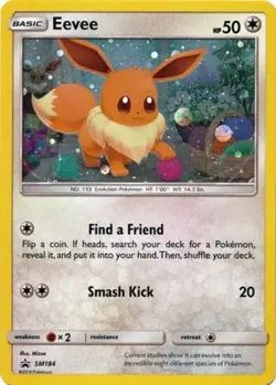 Eevee - SM184 - SM Black Star Promos HP, English Pokemon Promos - Image 1
