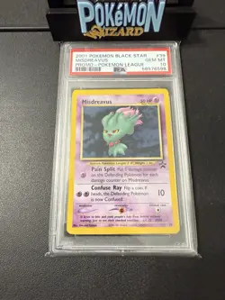 2001 POKEMON BLACK STAR PROMO POKEMON LEAGUE #39 MISDREAVUS PSA 10 - Image 1