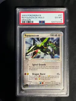 2003 Pokemon EX Dragon Rayquaza ex Holo #97/97 PSA 6 - Image 1