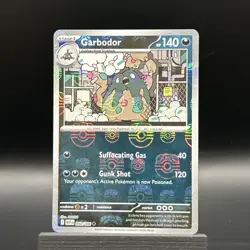 Garbodor (Master Ball Pattern) 060/086 Sv White Flare Holo Pokemon TCG Near Mint - Image 1