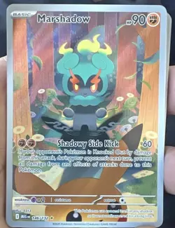 2025 Pokemon Mega Evolution Marshadow Illustration Rare #146/132 NEAR MINT - Image 1
