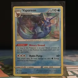 Vaporeon SWSH072 Black Star Promo [NM] Sword and Shield Promos Pokemon TCG - Image 1