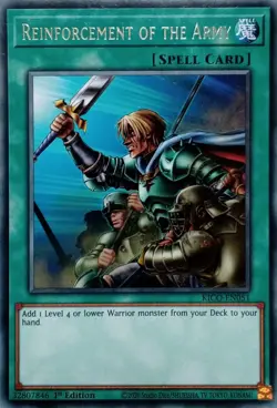 KICO-EN051 REINFORCEMENT OF THE ARMY RARE 1ST EDITION YuGiOh CARD - Image 1