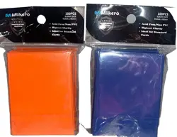 100 Mlikero Card Sleeves Trading Card Protectors Yugioh Pokemon Baseball - Image 1