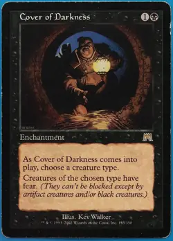 Cover of Darkness Onslaught HEAVILY PLD Black Rare CARD (493984) ABUGames - Image 1