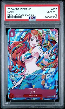 PSA 10 Nami ST01-007 C THE BEST Storage Box Set ONE PIECE Card Japanese 2024 - Image 1