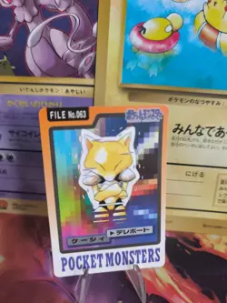 Pokemon Karte Card japanese carddass Pocket monsters 1997 Abra NM - Image 1