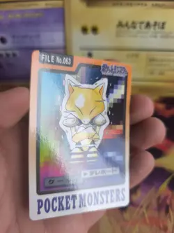Pokemon Karte Card japanese carddass Pocket monsters 1997 Abra NM - Image 3