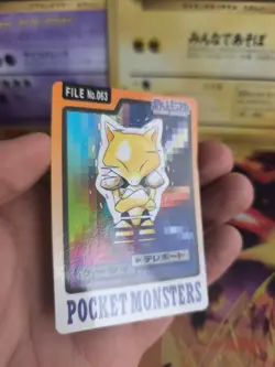 Pokemon Karte Card japanese carddass Pocket monsters 1997 Abra NM - Image 4