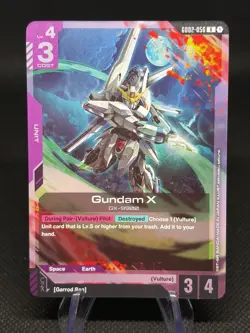 Gundam TCG Card Game Dual Impact Foil Rare GD02 R-056 Gundam X GX-9900 Vulture - Image 1
