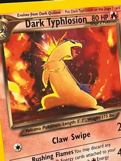Dark Typhlosion 10/105 Neo Destiny Holo - Vintage - LP - Pokemon Card - Image 3