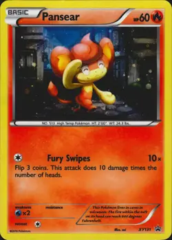 Pansear XY131 XY Promos Promo Pokemon Card LP - Image 1