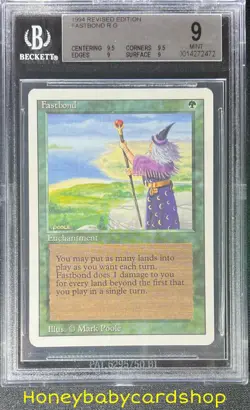 MTG 3rd Edition Revised 1994 Fastbond BGS 9.0Q++ (Quad++) MINT Old School 93/94 - Image 1