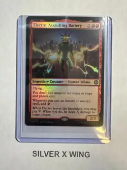 Electro, Assaulting Battery Foil x1, MTG, Marvel's Spider-Man, SPM, NM - Image 1