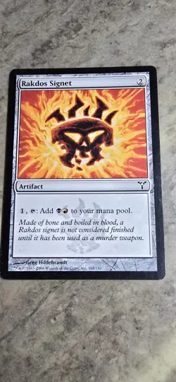 Rakdos Signet Dissension Regular Artifact Common MTG LP - Image 1