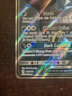 Umbreon GX 142/149 LP Pokemon TCG SM Base Set Full Art LP - Image 5